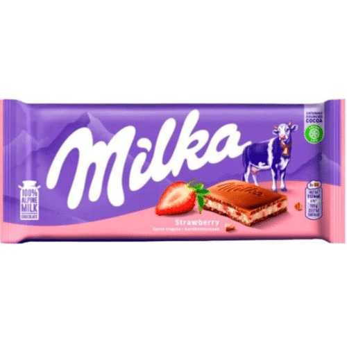 Milka Tafelschokolade Strawberry (100g)
