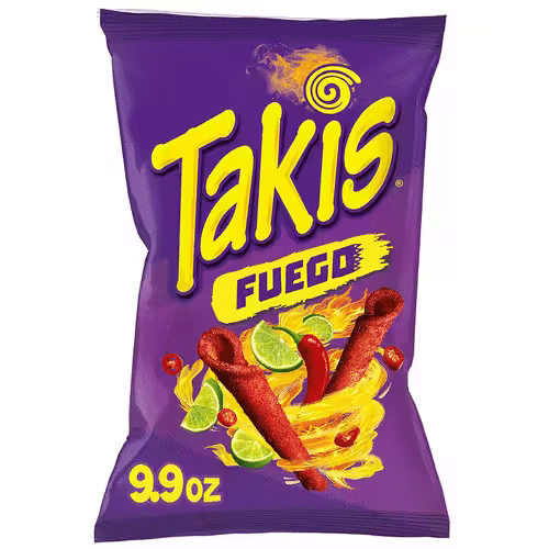 Takis Fuego Chili Pepper and Lime Tortilla Chips (70g)