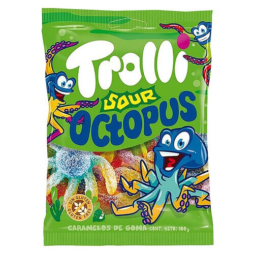 Trolli Gummi Bonbons saure Octopus (100g)