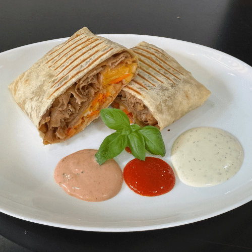 Tacos mit Kebabfleisch