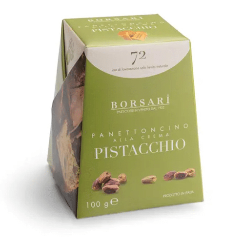 Panettoncino Borsari con crema di Pistacchio