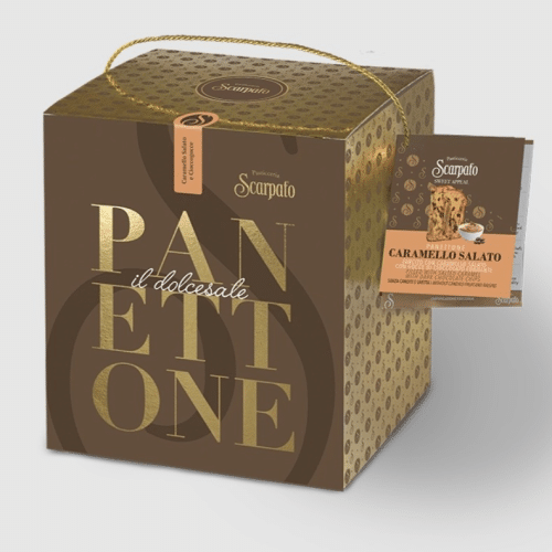 Panettone alto al caramello salato