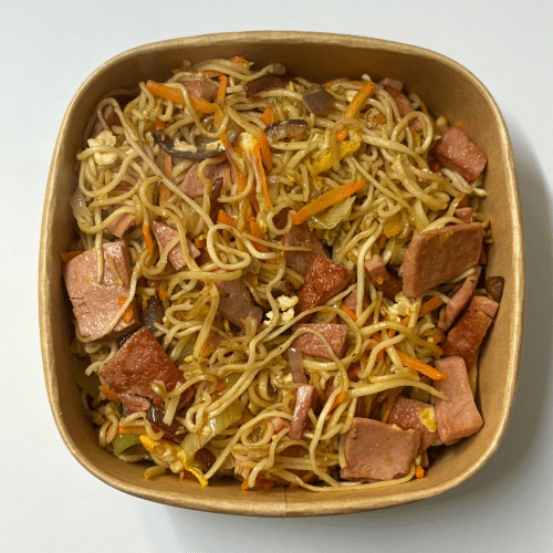 Sai Nudeln mit Schinken und Ei