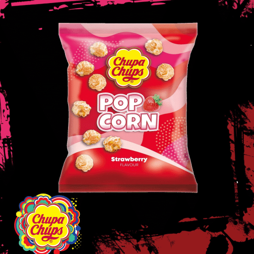 Chupa Chups Popcorn Strawberry 90g
