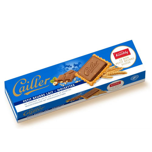 Kambly Cailler Petit-Beurre mit Milchschokolade Haselnüsse