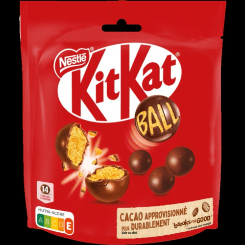 Kitkat Ball Knusprige Getreide und Milchschokolade 250g