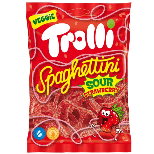 Trolli Spaghettini Sour Strawberry 225g
