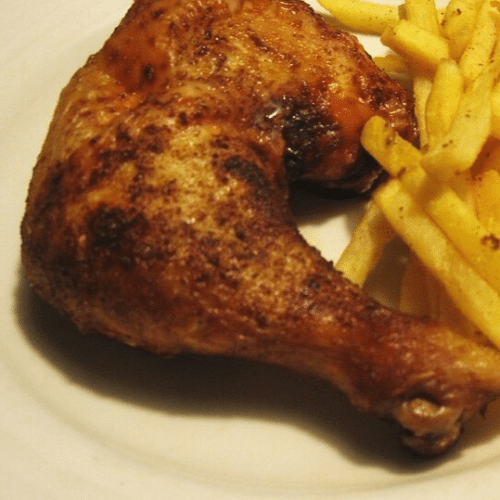 Poulet mit Pommes