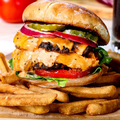 Sai's special smash burger
