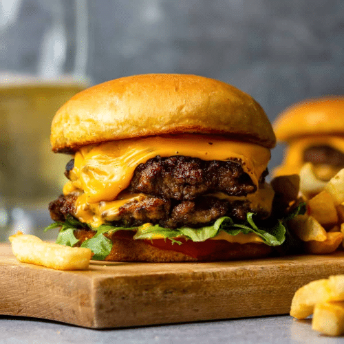 Smash cheeseburger