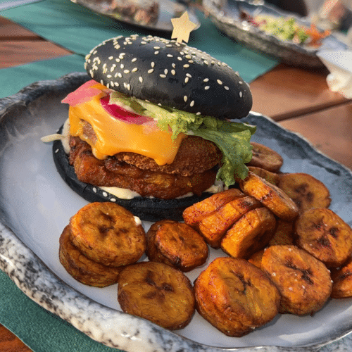 Afro-Burger avec Alloco