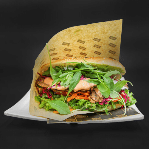 Vegan Döner im Fladenbrot