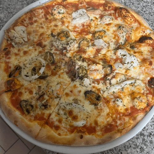Pizza fruits de mer