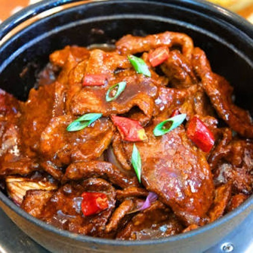 Rindfleisch in Austernsauce