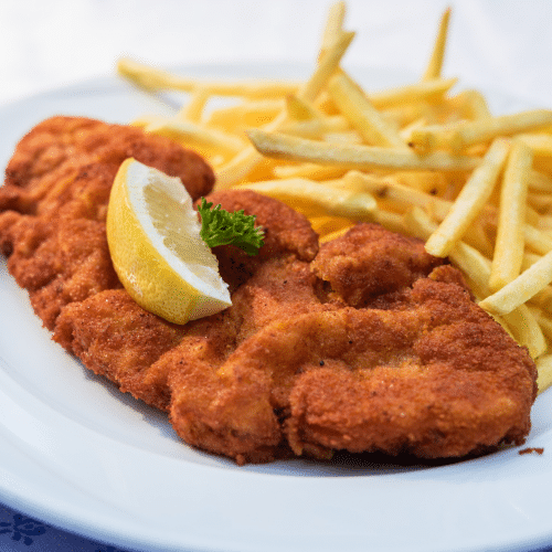 Paniertes Schweinsgeschnetzeltes