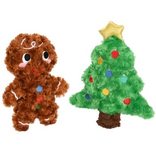 FIT+FUN Spielzeug Xmas Plüsch Lebkuchen oder Weihnachtsbaum