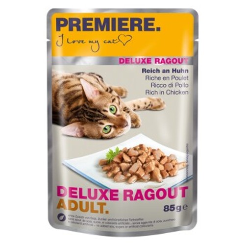 PREMIERE Deluxe Ragout Adult Reich an Huhn 85g