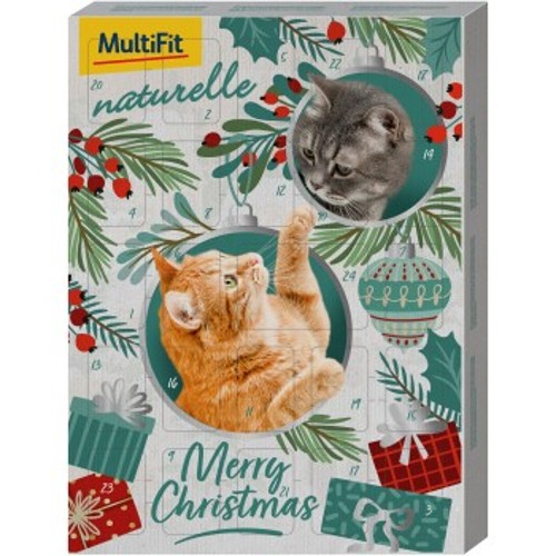MultiFit naturelle Adventskalender Katze, 150g