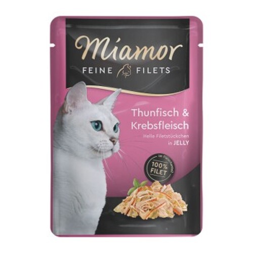 Miamor Feine Filets in Jelly Thunfisch und Krebs 100g
