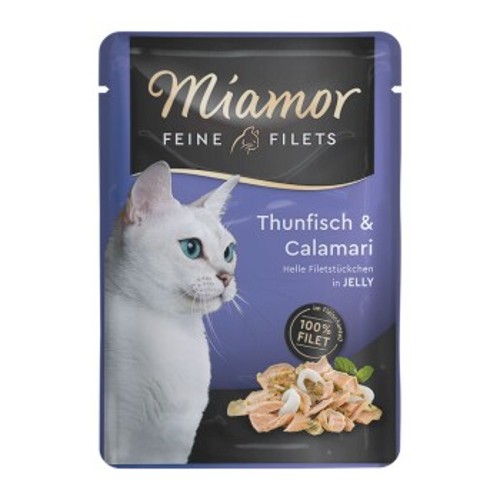 Miamor Feine Filets in Jelly Thunfisch und Calamari 100g