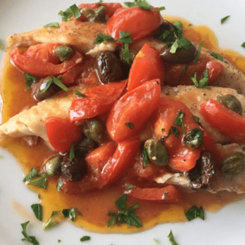 Filetto d'orata Alla Siciliana