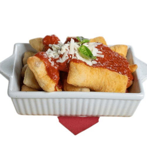 Scazzuoppoli con Pomodoro e Parmigiano