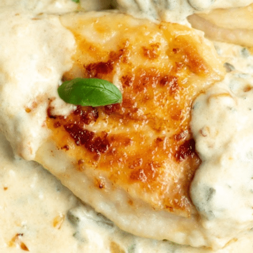 Escalope de poulet sauce à la crème citronnée