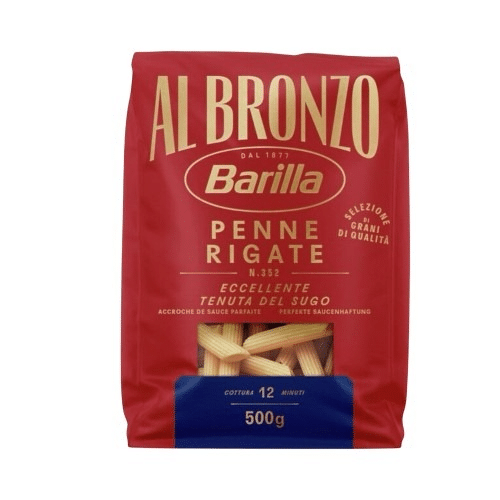 Barilla Al Bronzo Penne Rigate   500g n.352
