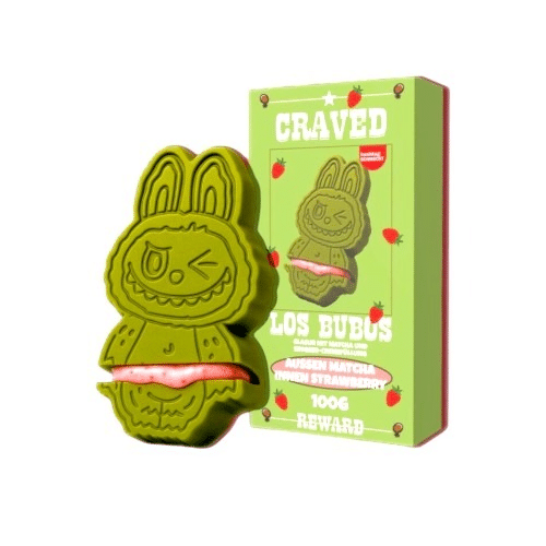 Craved Los Bubos Aussen Matcha Innen Strawberry
