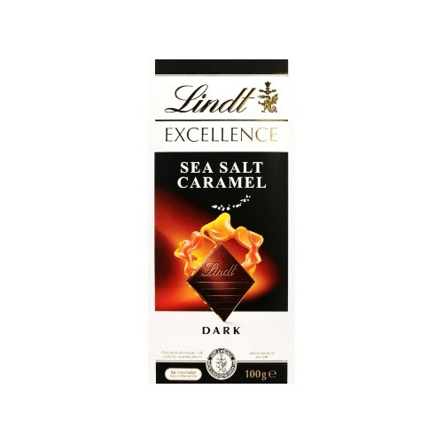 Lindt Excellence Caramel A La Pointe De Sel Dark 100g
