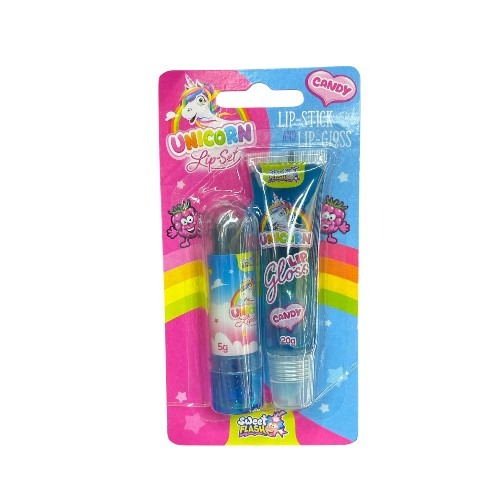 Unicorn Lip-Set, Lip-Stick And Lip-Gloss 25g