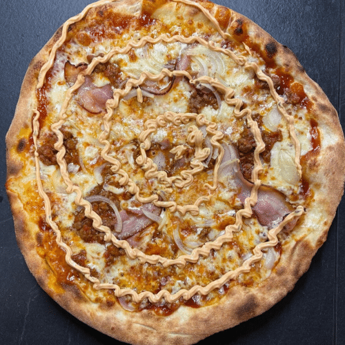 Pizza Bacon BBQ Burger - Ø40cm