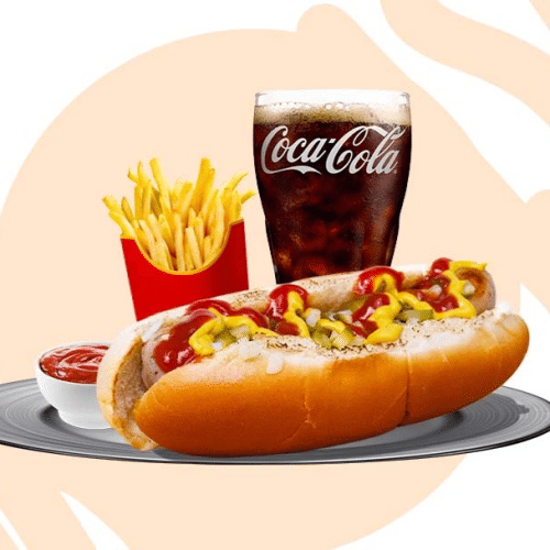 Classic Hot Dog XXL (Schweinsbratwurst) Menü