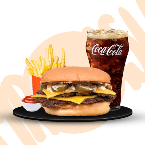 Double Chili Smash Burger Menü