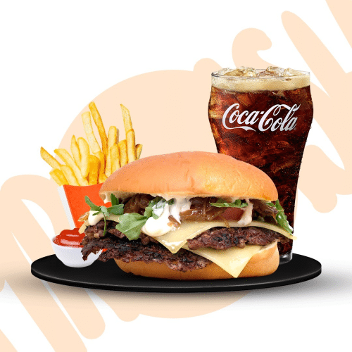 Double Trüffel Smash Burger Menü
