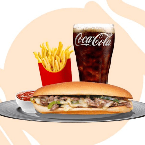 Philly Cheese Steak Sandwich Menü