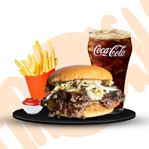 Raclette Smash Burger Menü