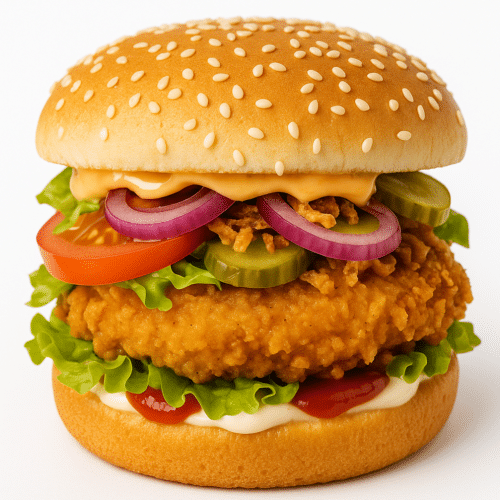 Crunchy Chicken Burger Menü