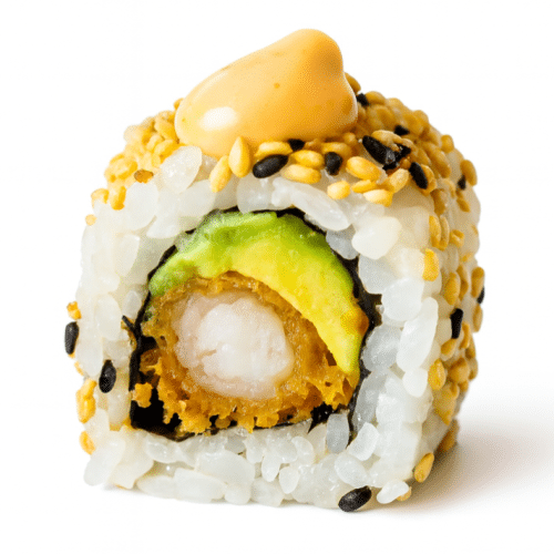 California Sésame Crevette tempura / Avocat (8 Stück)