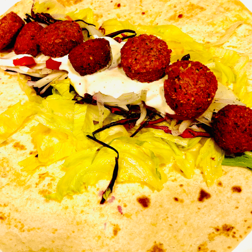 Falafel (7 Stück) Fladenbrot (vegetarisch)
