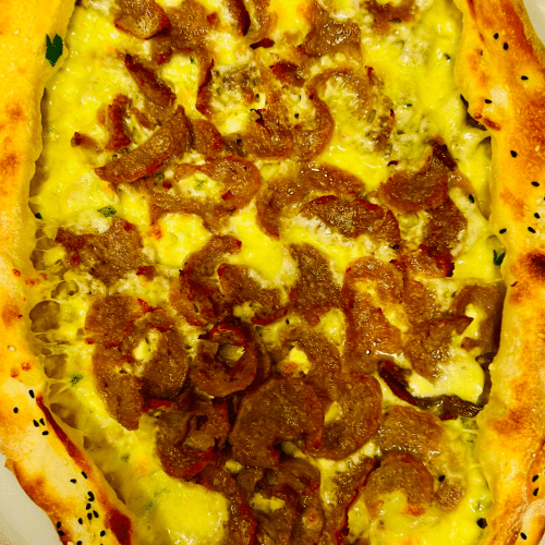 Pide mit Kebab