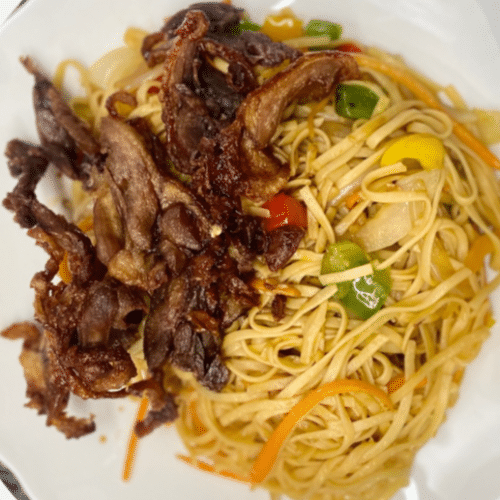 Gebraten Nudel Mit Ente