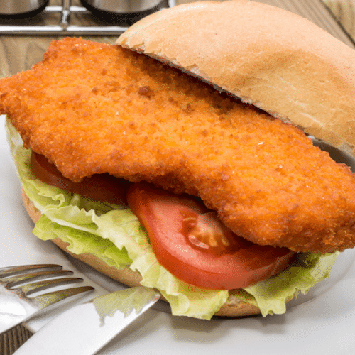 Schnitzelbrot mit Poulet Cordon Bleu