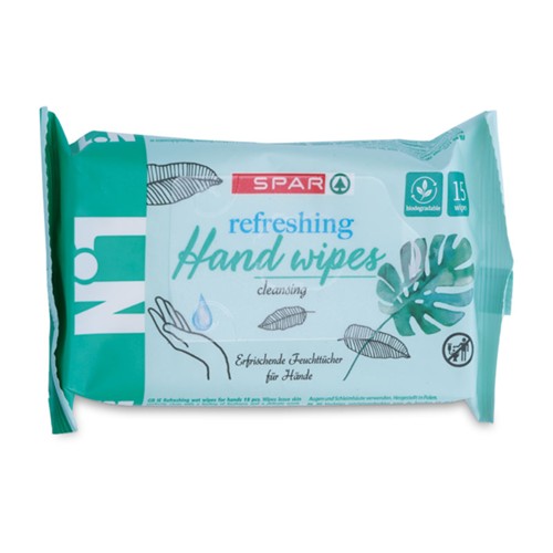 SPAR No.1 Feuchttuecher Haende 15 Stk