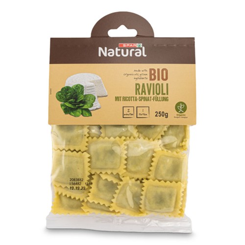 SPAR Natural Ravioli Ricotta Spinat 250g
