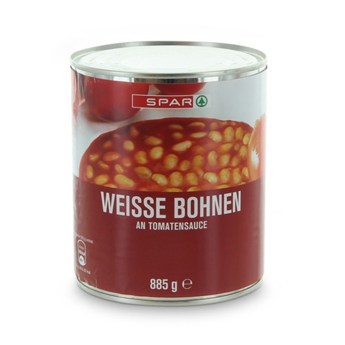 SPAR Weisse Bohnen Tomatensauce 885g