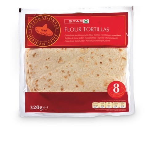 SPAR Flour Tortillas 8 Stk. 320g
