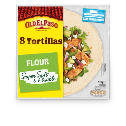 Old El Paso Flour Tortillas 8 Stk. 326g