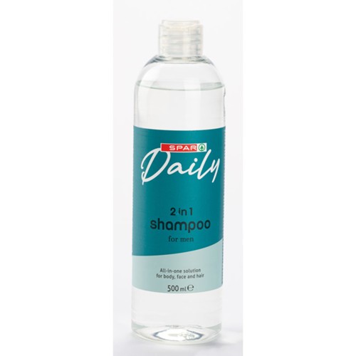 SPAR Daily Shampoo 2In1 Men 0,5l