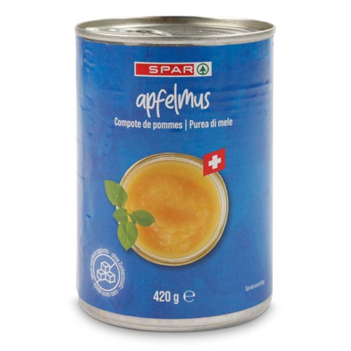 SPAR Apfelmus Ungesuesst 420g